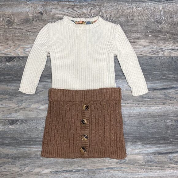 12M EUC Sweater and Sweater Skirt Set - Picture 2 of 8